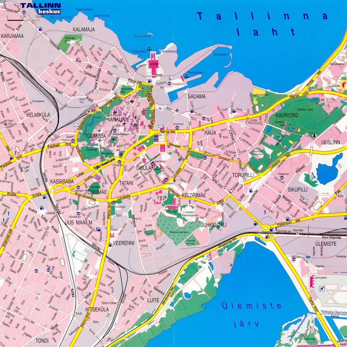 kaart van tallinn Estland 