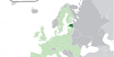 Estland op die kaart van europa